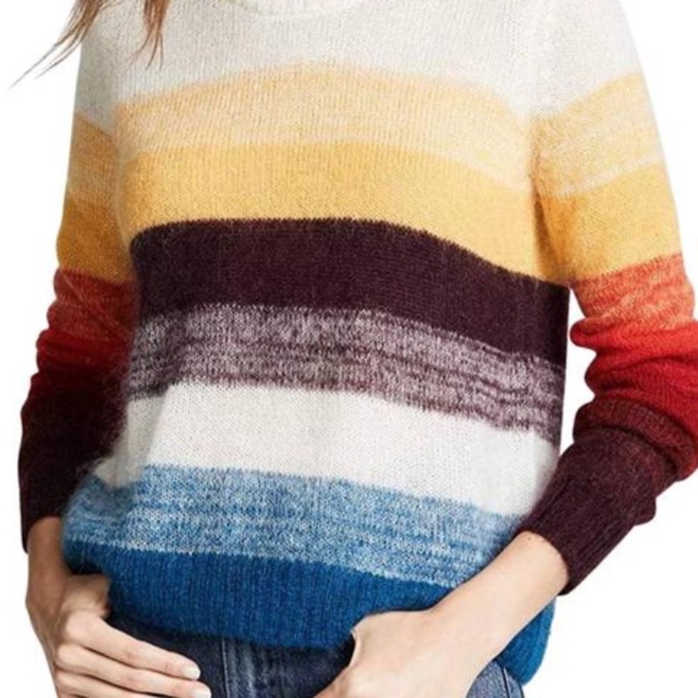 Cinq A Sept Womens Alizeh Pullover Sweater, Multicoloured, L